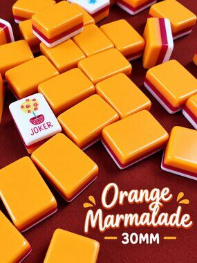 American Mah Jongg Tiles - Orange Marmalade 30MM